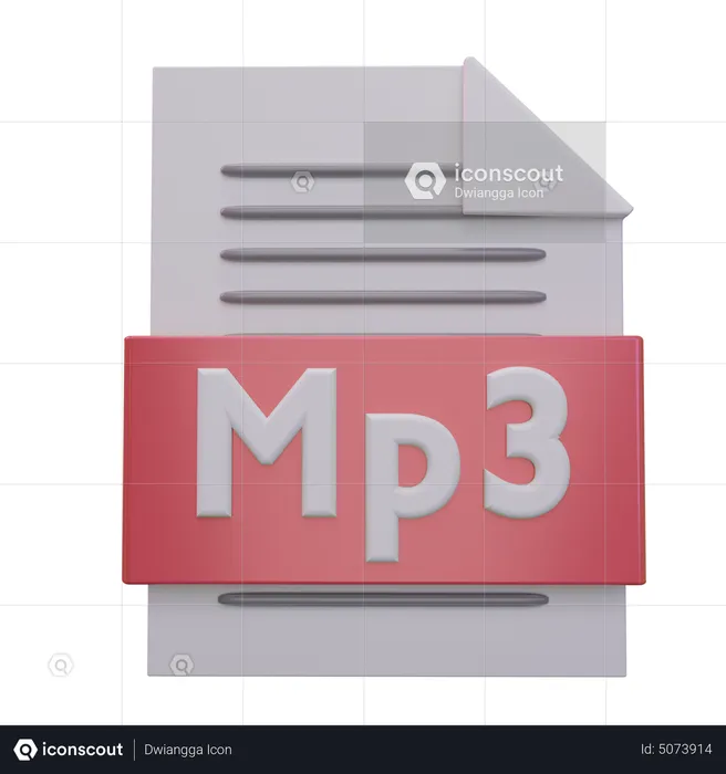 Fichier mp3  3D Icon