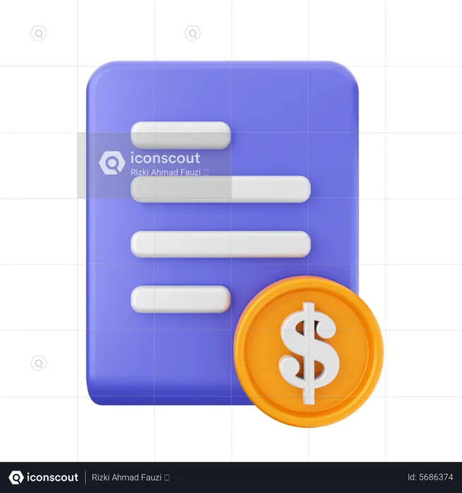 Déposer le paiement  3D Icon