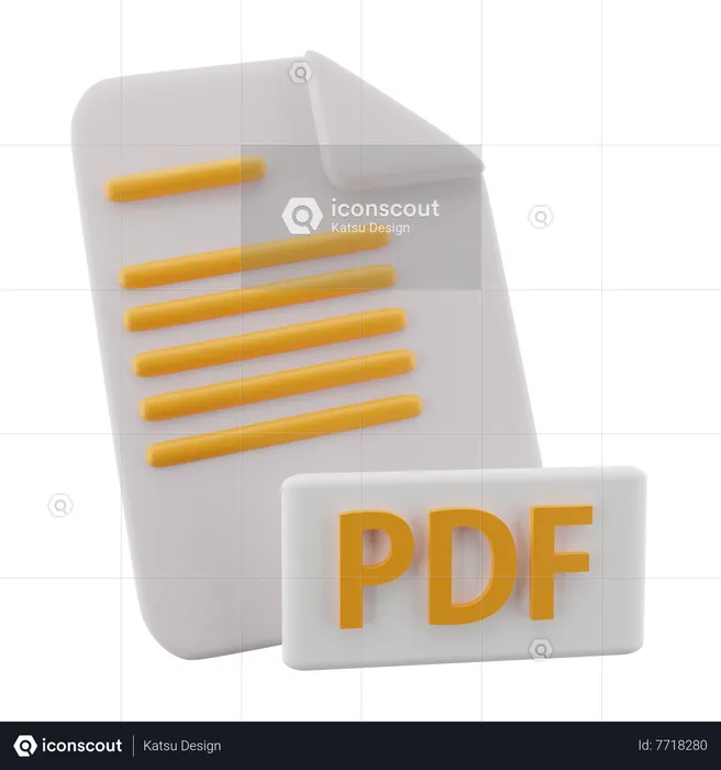 Fichier PDF  3D Icon