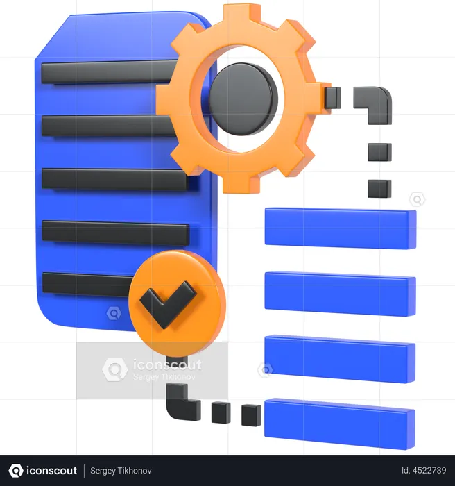 Processus de fichier  3D Icon