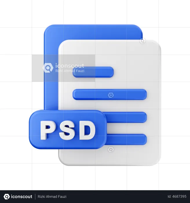 Fichier psd  3D Icon