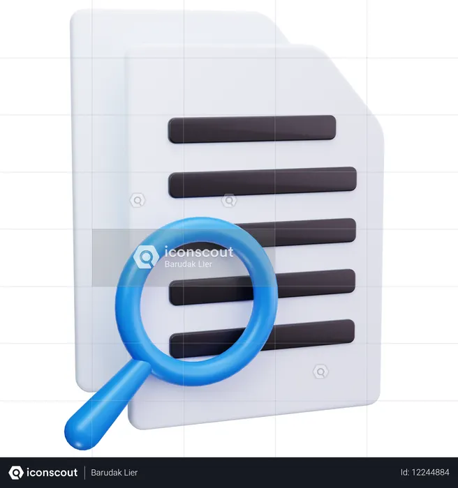 Fichier texte  3D Icon