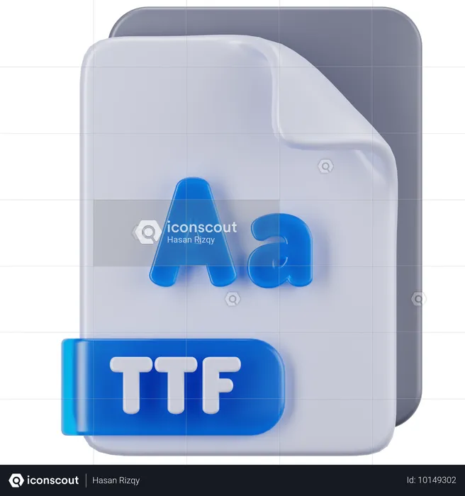 Fichier TTF  3D Icon