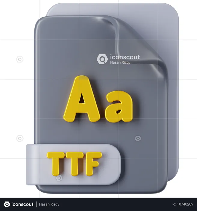 Fichier TTF  3D Icon