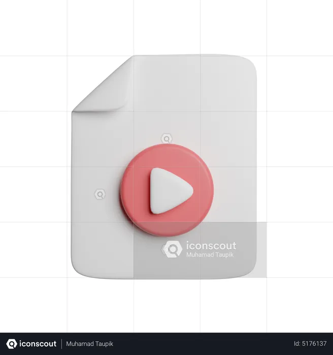 Fichier vidéo  3D Icon
