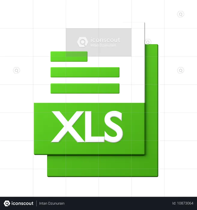 Fichier XLS  3D Icon