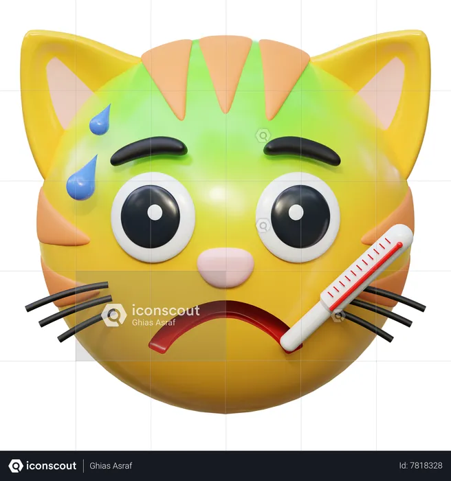 Fiebre Emoji 3D Icon