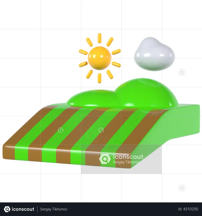 Field  3D Icon