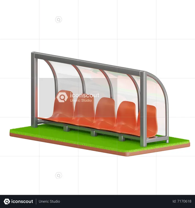 Field Bench  3D Icon