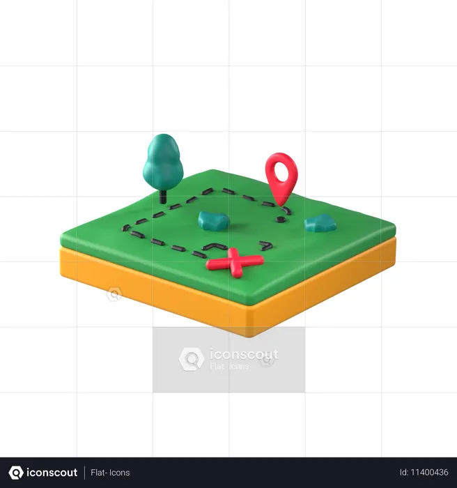 Field Layout  3D Icon