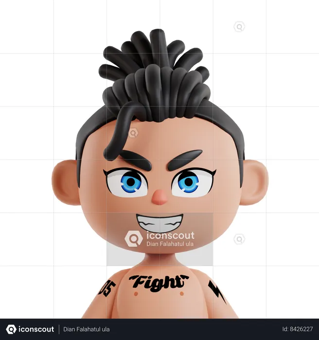 Fighter  3D Icon