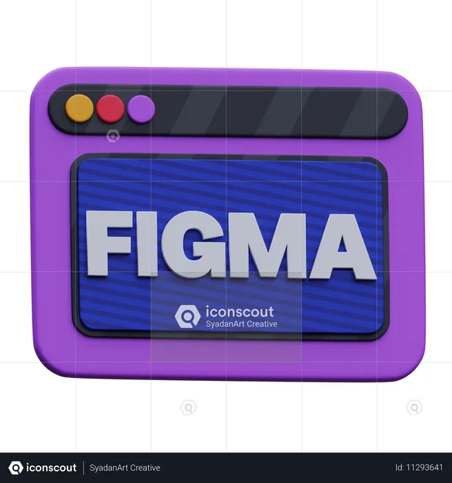 Site figma  3D Icon