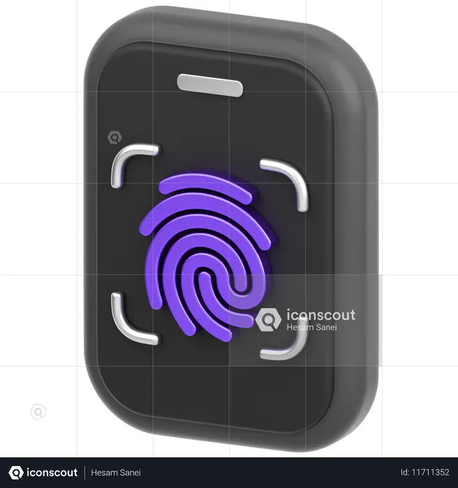 Fignerprint  3D Icon