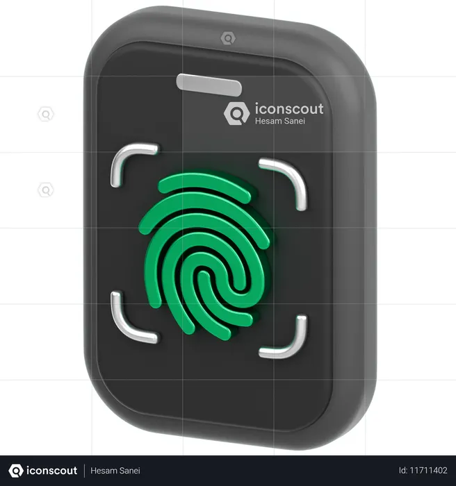 Fignerprint  3D Icon