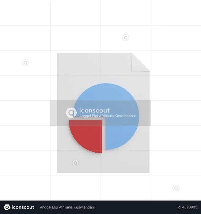 File Analysis  3D Illustration