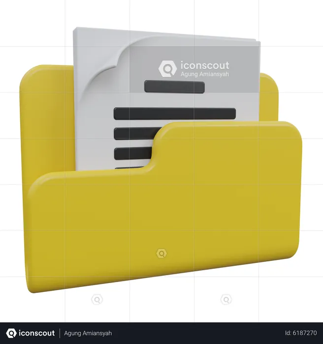 File And Folder  3D Icon