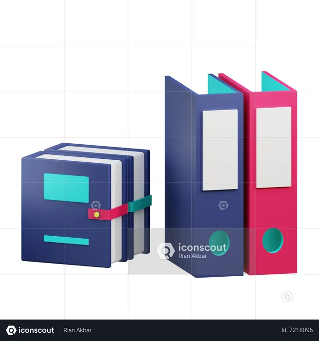 File Binder  3D Icon