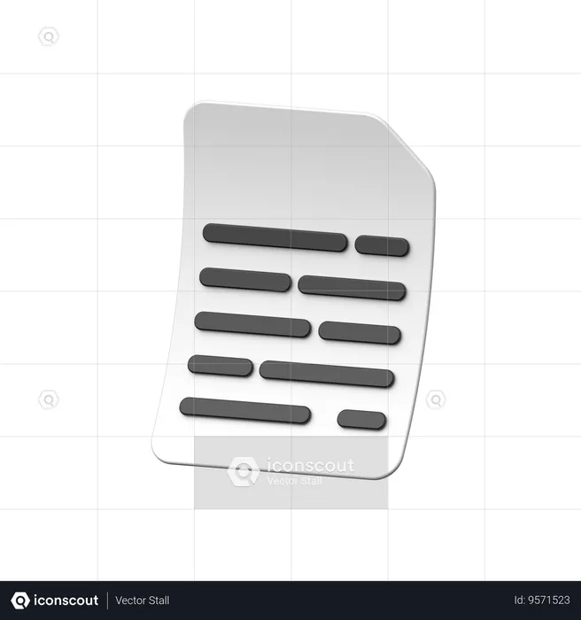 File Blank  3D Icon