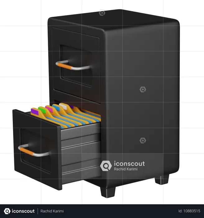 File Cabinet  3D Icon