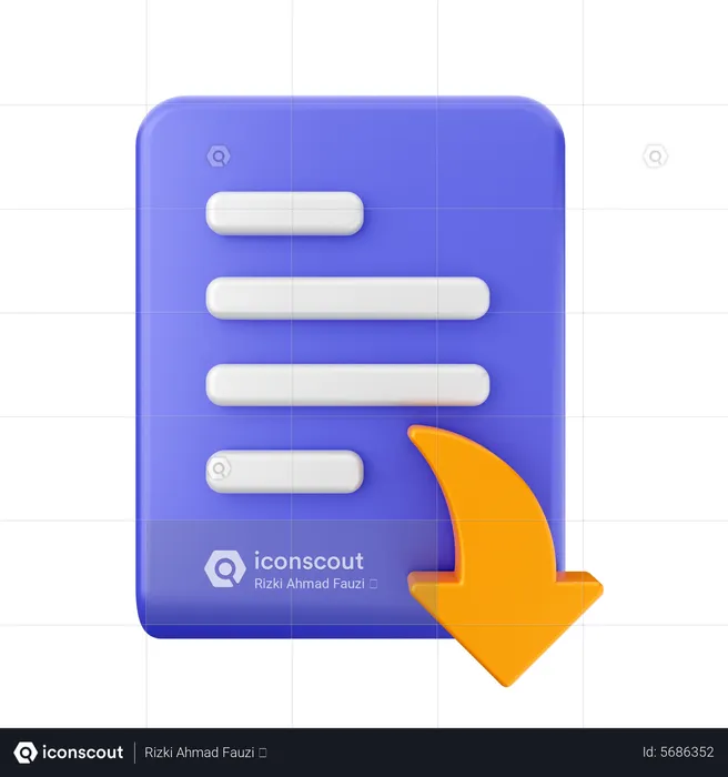 File Download  3D Icon