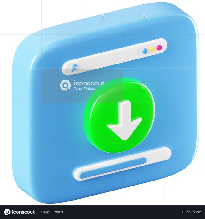 File Download  3D Icon