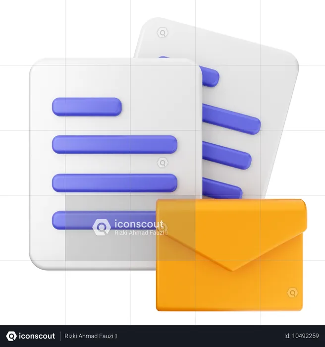 File Email Message  3D Icon