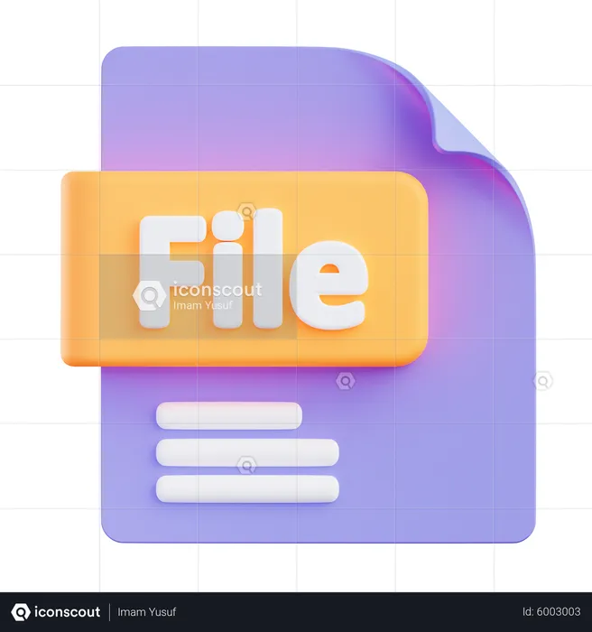 File Extension  3D Icon