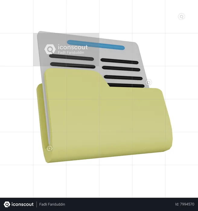 File Folder  3D Icon