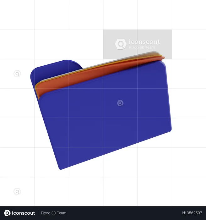 File Folder  3D Illustration