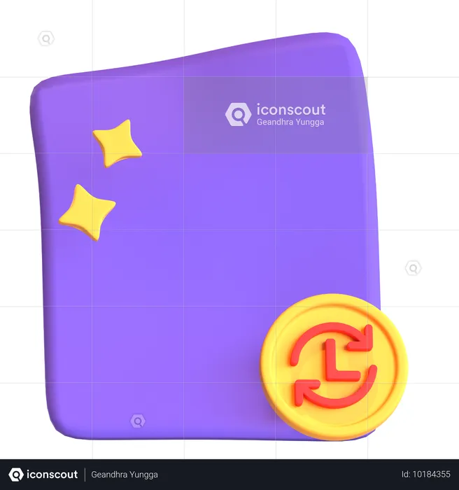 파일 기록  3D Icon