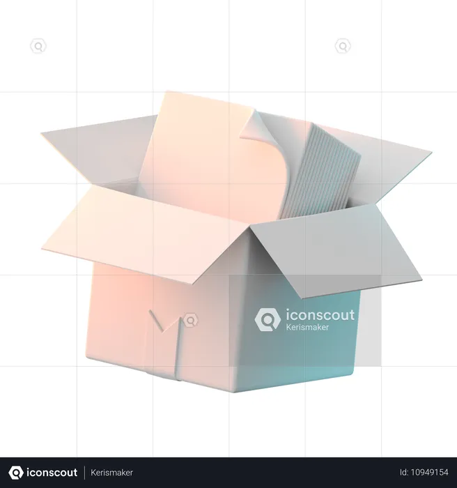 File in Box  3D Icon