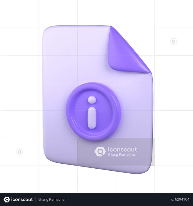 File Info  3D Icon