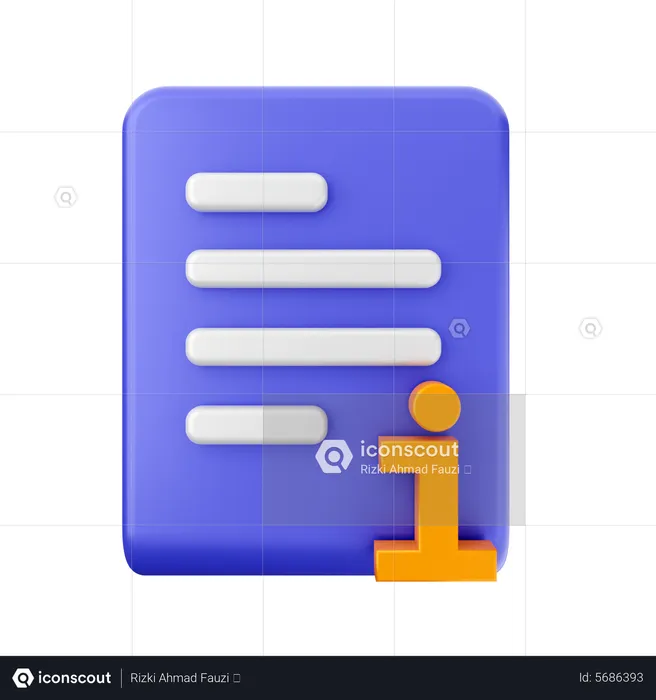 File Information  3D Icon