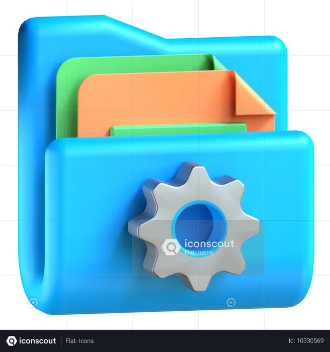 File management  3D Icon