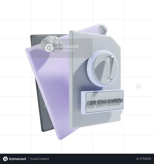 File Not Found  3D Icon