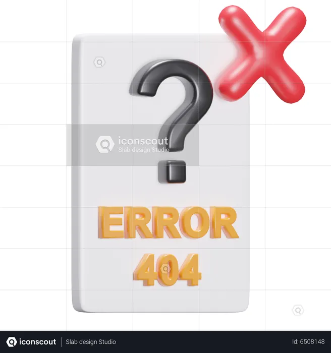 File Not Found  3D Icon