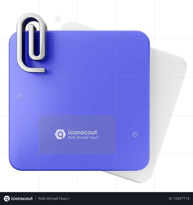 File Note  3D Icon