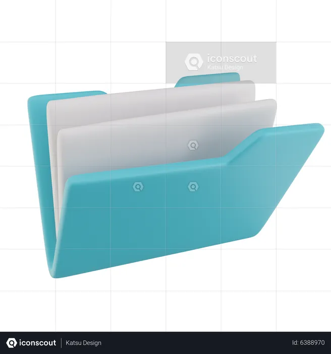 File open  3D Icon