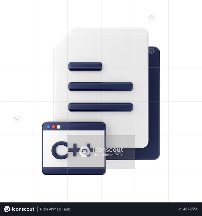 File Programming C  3D Illustration