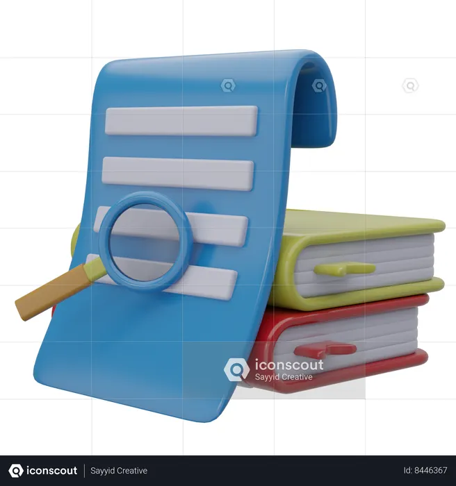 File Research  3D Icon