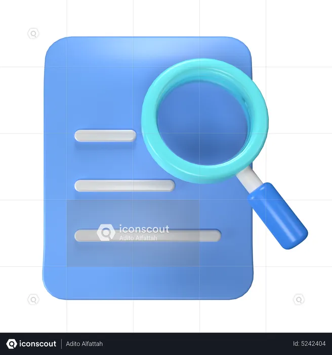 File Search  3D Icon