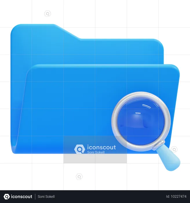 File Search  3D Icon