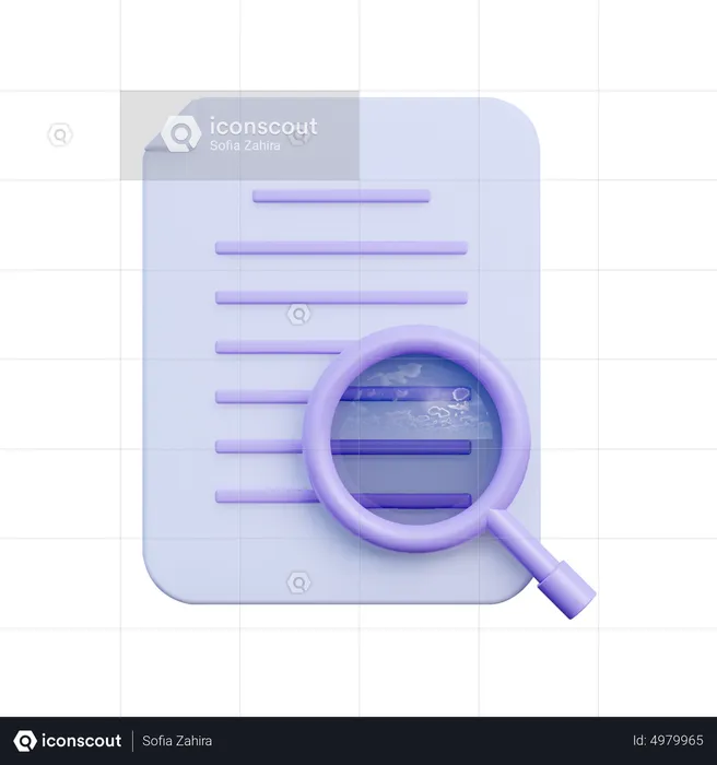 File Search  3D Icon