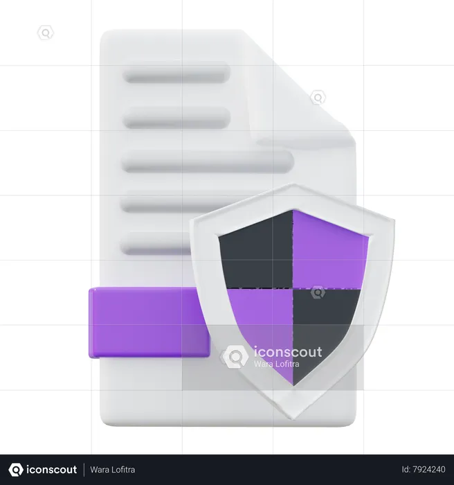 File Security  3D Icon