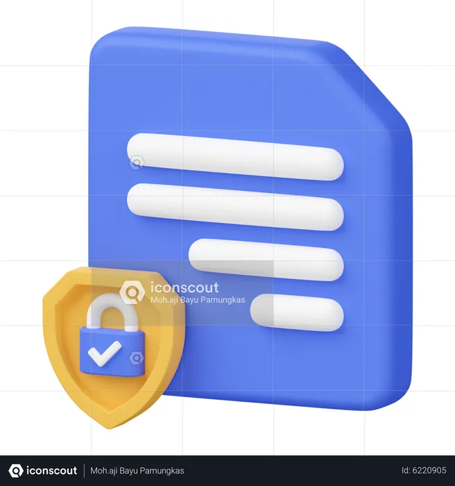 File Security  3D Icon