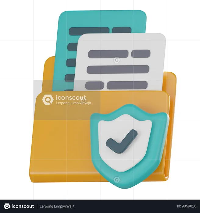 File Security  3D Icon