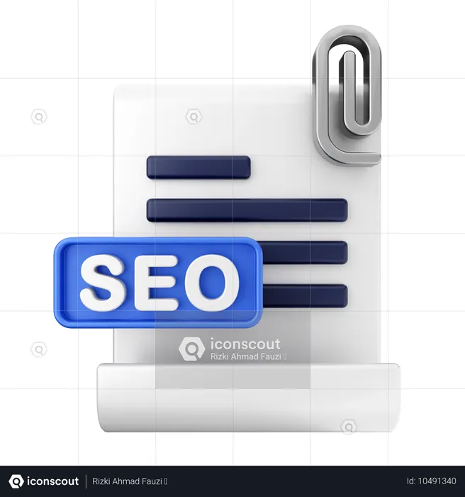 File Seo  3D Icon