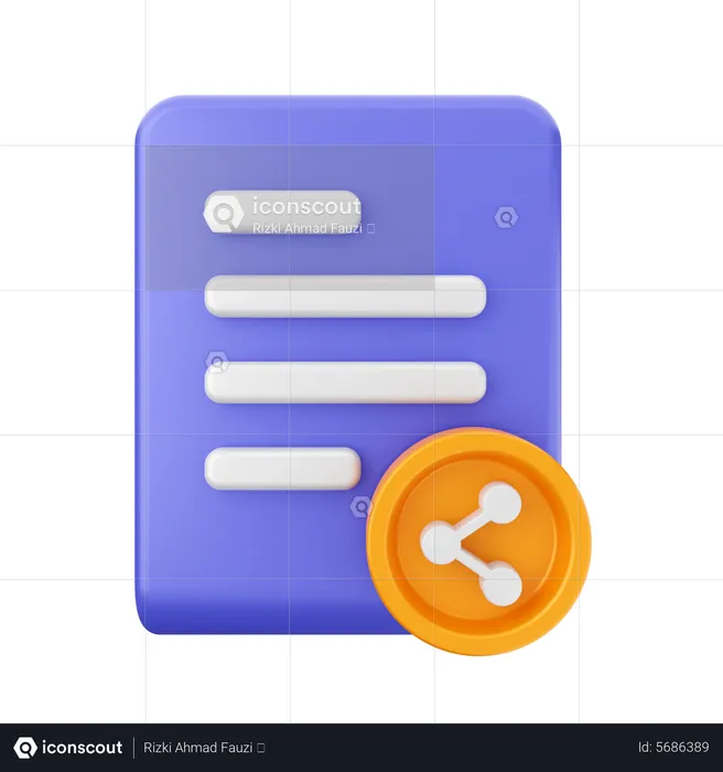 File Share  3D Icon