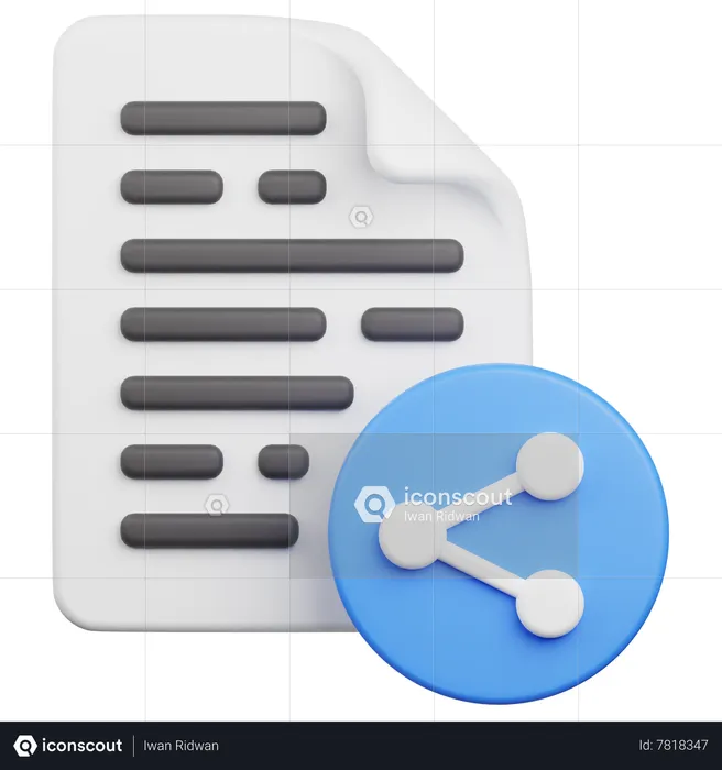 File Share  3D Icon