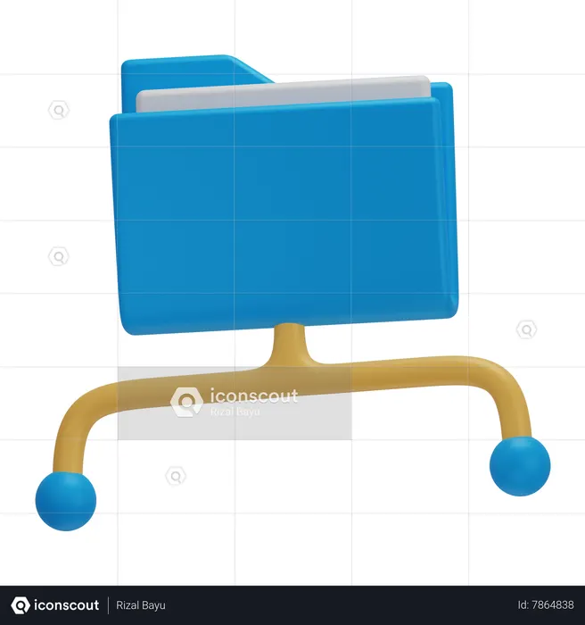File Sharing  3D Icon
